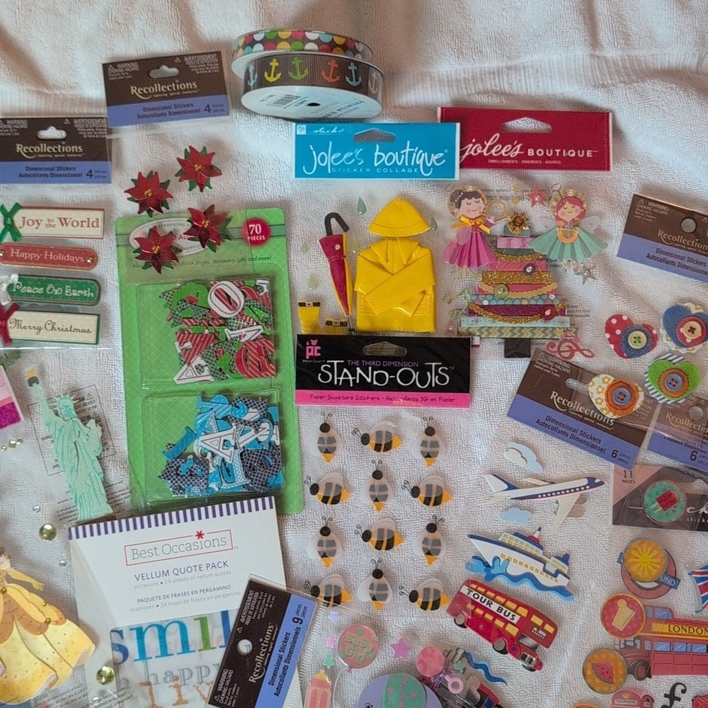 Colorful Scrapbook Sticker Collection #3 - Picture 3 of 4